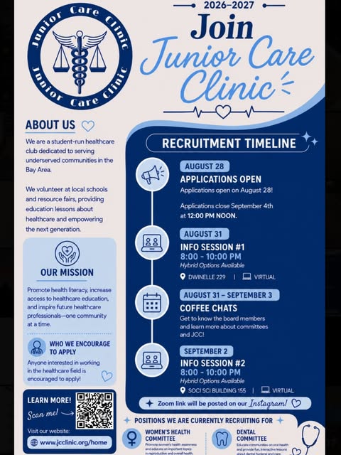 Junior Care Clinic Info Session #1